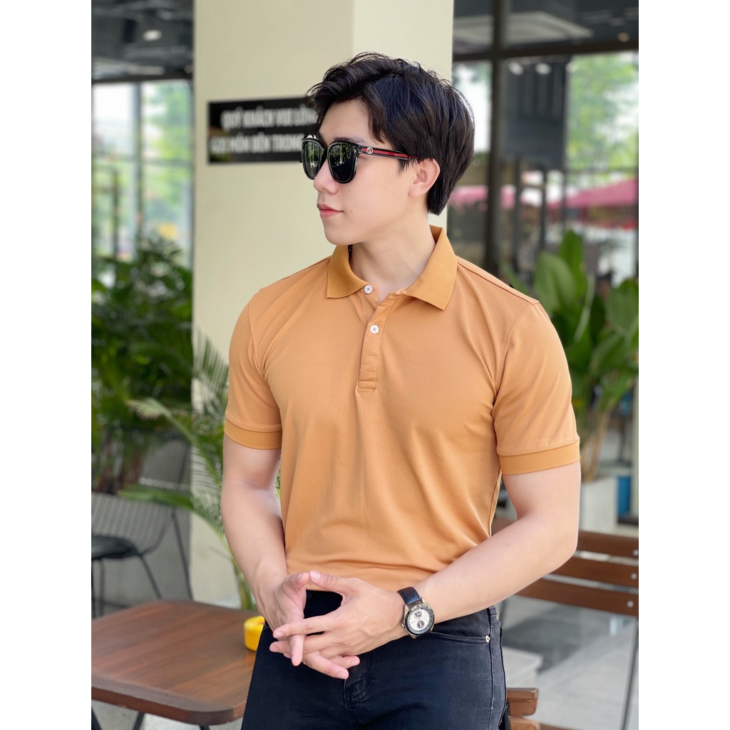 Áo thun polo nam trơn CLASSIC vải cá sấu cotton cao cấp, chuẩn form, đơn giản thanh lịch