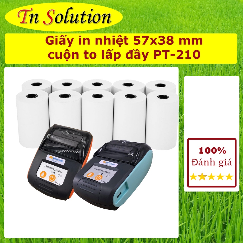 Giấy in hóa đơn K58 K58x38 - Giấy in Bill K57 K57x38 dùng cho Máy Cà Thẻ, Pos cầm tay, Máy In Bill Mimi Nhỏ Cầm Tay