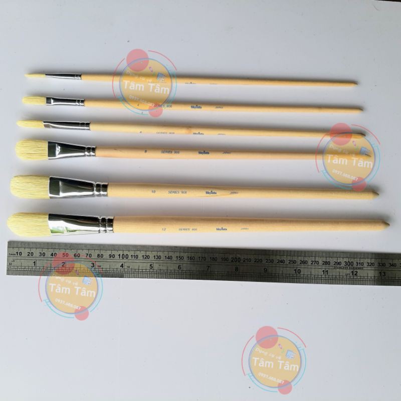 [ TÂM TÂM ]-Cọ đầu oval, Cọ Skyists Series mã 906-