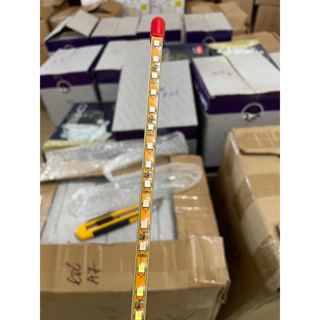 Cây led angten nháy 7 màu trang trí xe tải, xe contener, xe đầu kéo dài 70cm
