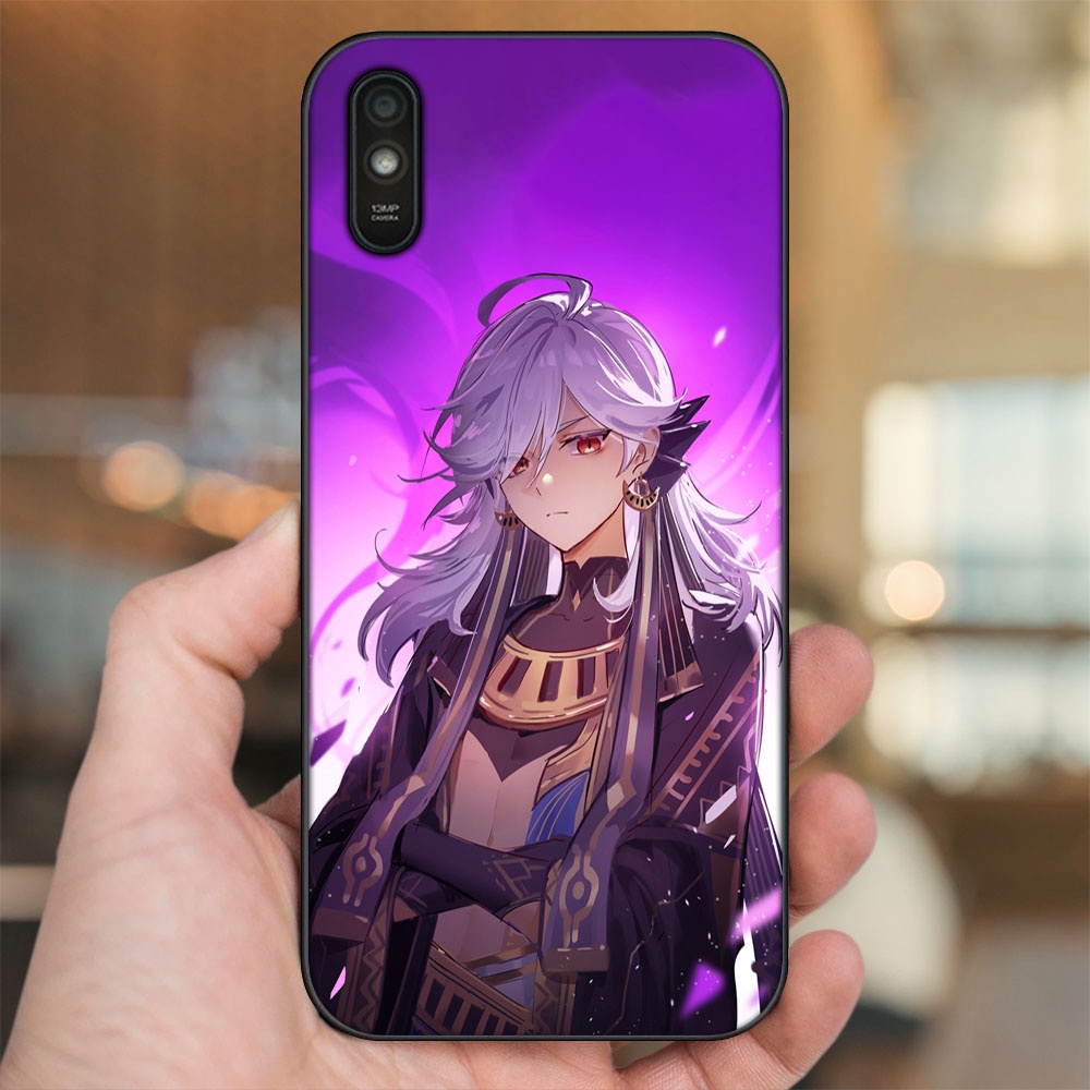 Ốp lưng Xiaomi Redmi 9A viền đen in hình Cyno Genshin Impact