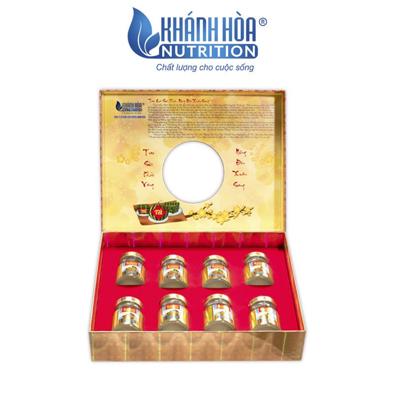 Hộp Quà Tết Yến Sào Cao Cấp 25% Tổ Yến Chưng Đường Phèn - Khánh Hòa Nutrition