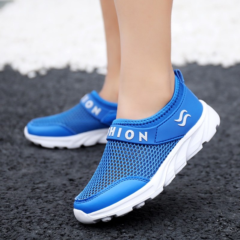 Giày Thể Thao Phối Lưới Thoáng Khí Thời Trang Mùa Hè Hàng Mới Dành Cho Bé Trai 2022