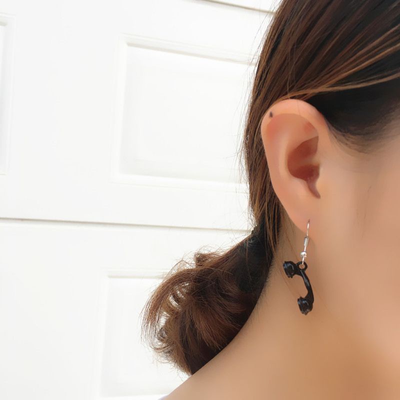 Seng Bông Tai Đinh Tán Dài Hình Điện Thoại Di Động Nhỏ Đơn Giản Bằng Hợp Kim Cho