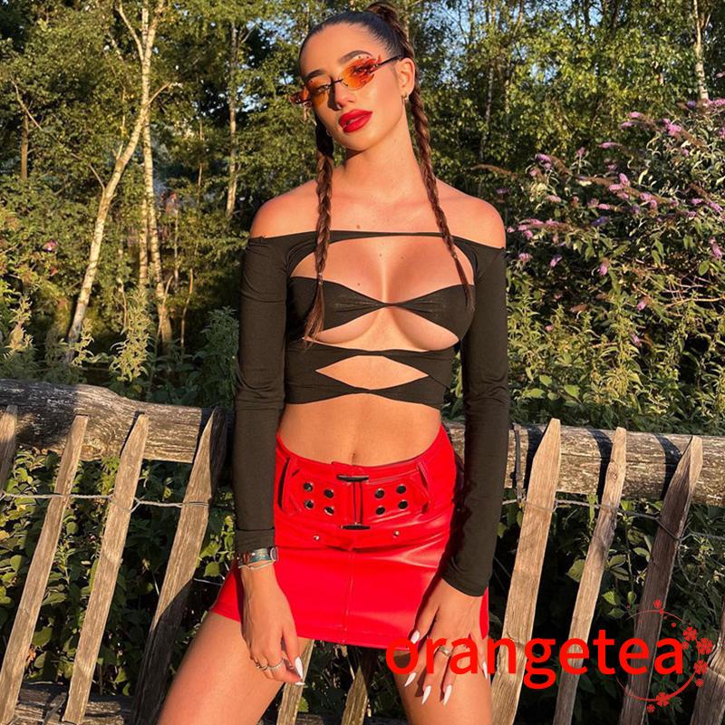 Áo Thun Lửng Tay Dài Cổ Thuyền Thời Trang Cho Nữ