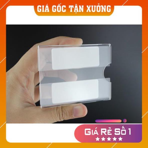 THẺ KẸP NHÃN GIÁ mica trong, dán kệ tiện dụng,Kẹp giá, Ghi thông tin, KT 9x6cm, 8x4cm, 6x4cm, Có keo dán