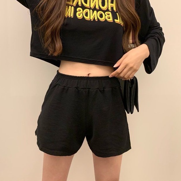 Quần Short Thể Thao Ống Rộng Lưng Cao Thời Trang Mùa Hè Phong Cách Mới Cho Nữ