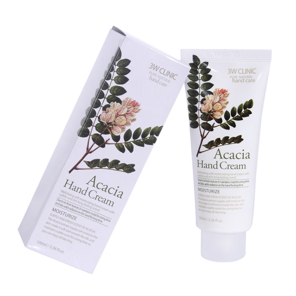 Kem Dưỡng Da Tay 3W Clinic Acacia Hand Cream 100ml