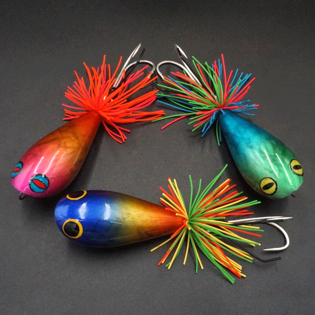 NHÁI GỖ JUMPFROG 55 COLOR - MỒI GIẢ CÂU LURE CÁ LÓC NHÁI NHẢY LUCKY THÁI LAN - 5.5CM 12GR