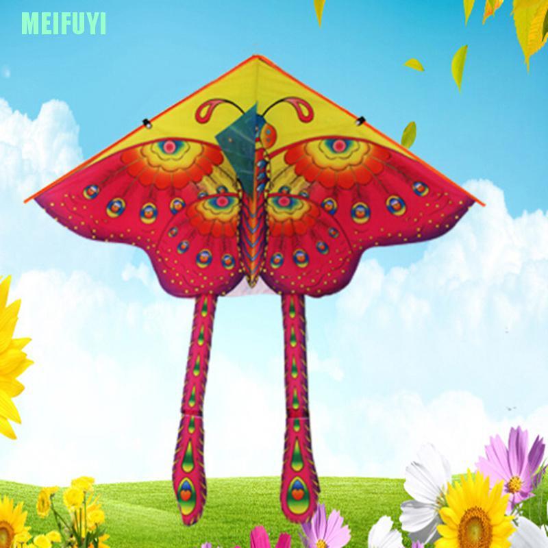 BUTTERFLY 1 Bộ Diều Hình Bướm 90x50cm Tay Cầm Dài