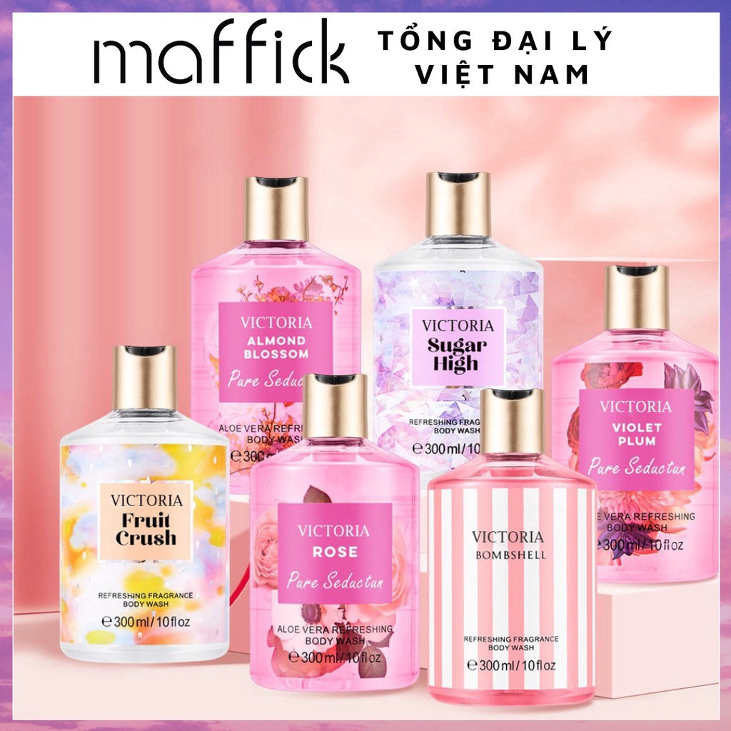Sữa tắm hương nước hoa VICTORIA 300ml SIÊU LƯU HƯƠNG Mùi Chuẩn Thơm VF0