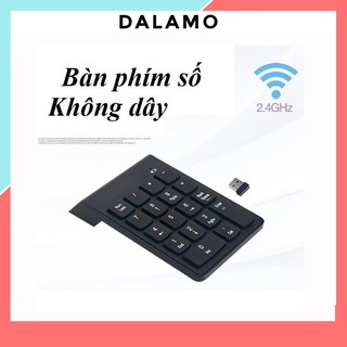 Bàn phím số rời không dây Wireless 2.4 GHz cho Laptop Máy tính Numpad K07 DALAMO