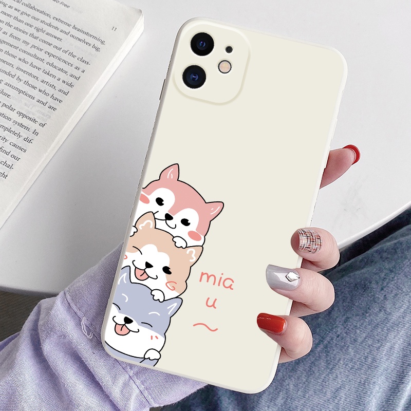 Ốp Điện Thoại TPU Mềm Chống Sốc Hình Ba Chú Thú Cưng Dễ Thương Cho iPhone X XR XS Max 6 6S 7 8 Plus SE 2020 2022