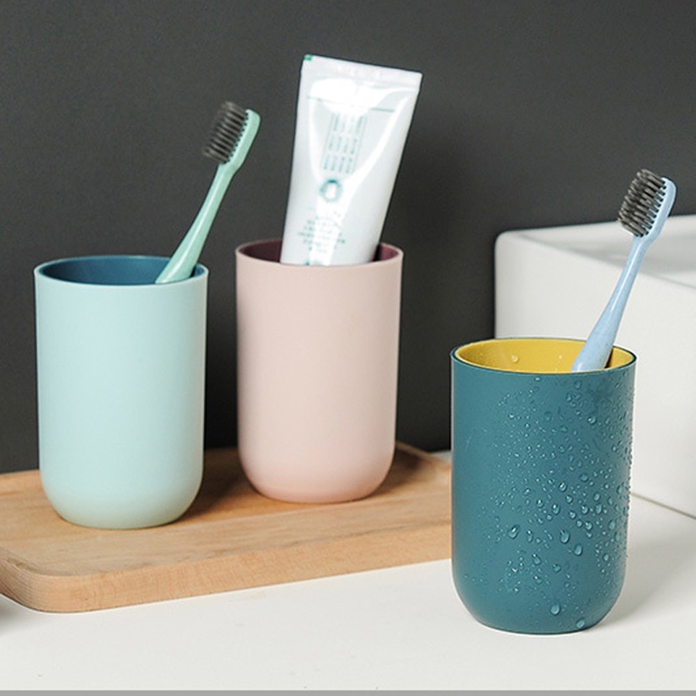 [Tổng Kho Sỉ] Cốc Uống Nước W7 THON TRÒN CAO CẤP (2 LỚP MÀU) - Ly Đánh Răng Cao Cấp