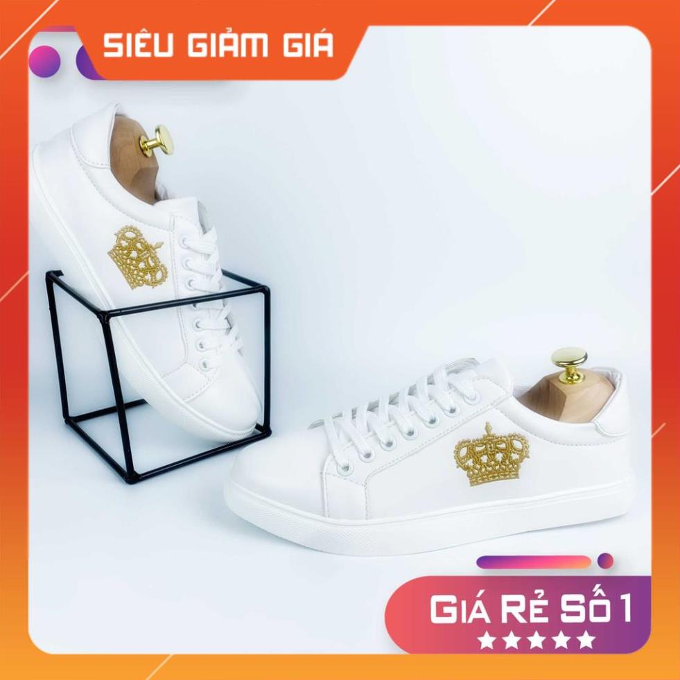 [ giá rẻ bất ngờ ] Giày Sneaker Nam G01 ❤️ Da Trơn Cao Cấp Phủ Lớp NANO Chống Thấm