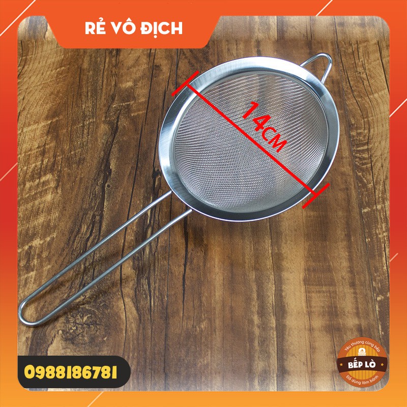 Rây inox cầm tay đường kính 14cm