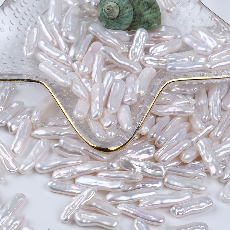 Chuỗi Hạt Ngọc Trai Nước Ngọt Tự Nhiên 6 * 25mm