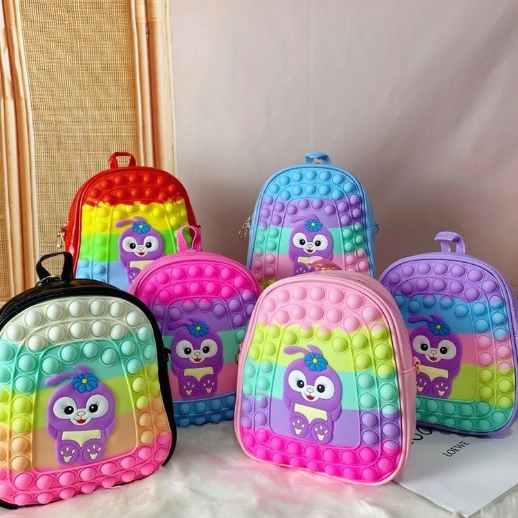 [Còn Hàng!!]Ba Lô Kích Thước Lớn 23CM In Hình Kỳ Lân Xinh Xắn Cho Bé Trai Gái