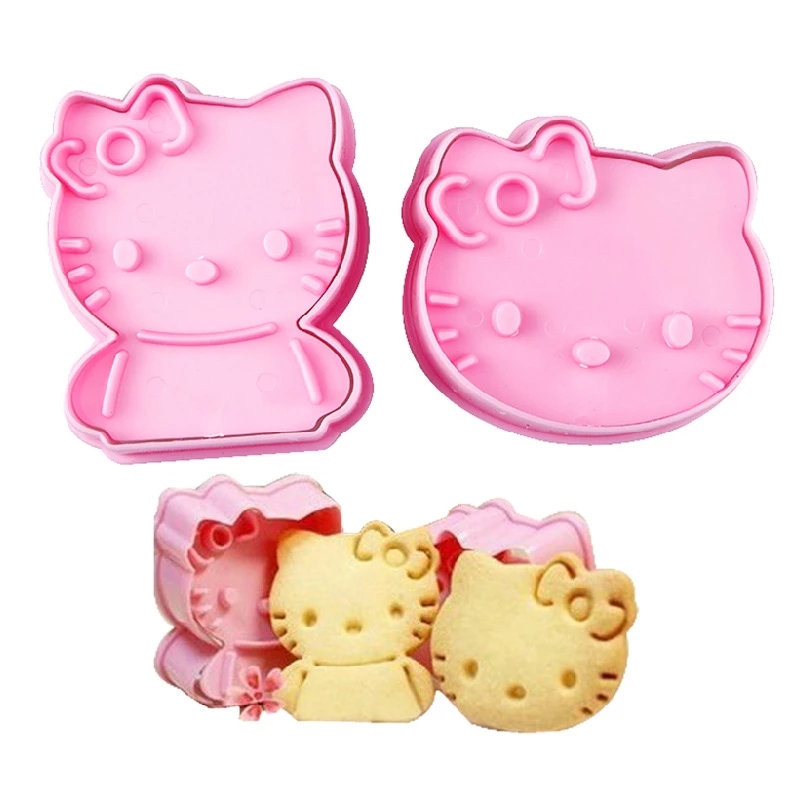 Bộ 2 Khuôn Cắt Bánh Quy Hình Hello Kitty