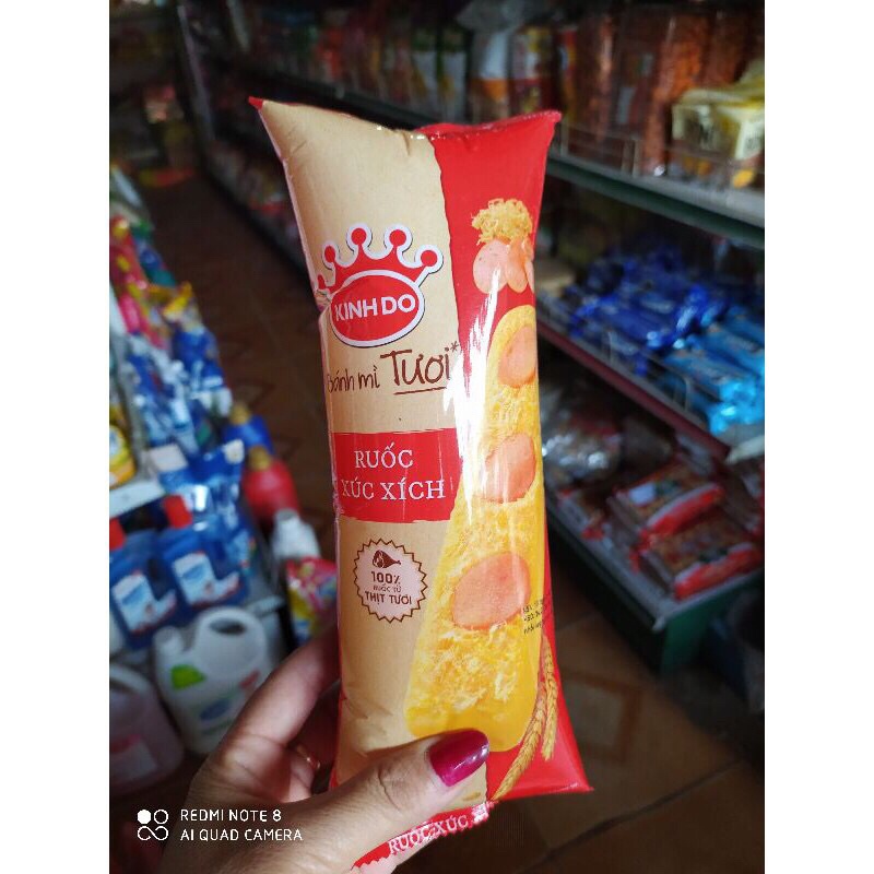 Bịch 10 cái bánh mỳ tươi ruôc xúc xích 40 gam