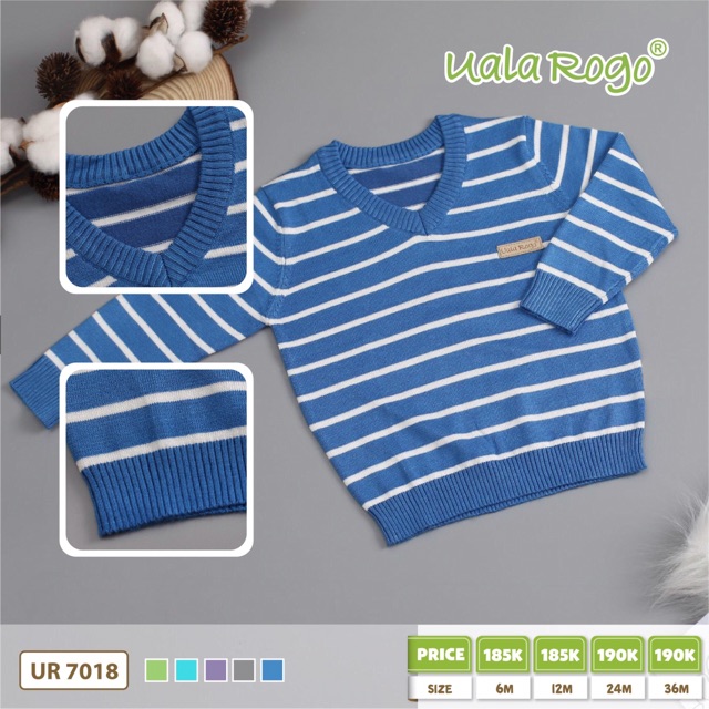 [RẺ VÔ ĐỊCH] áo len uala rogo cho bé chính hãng