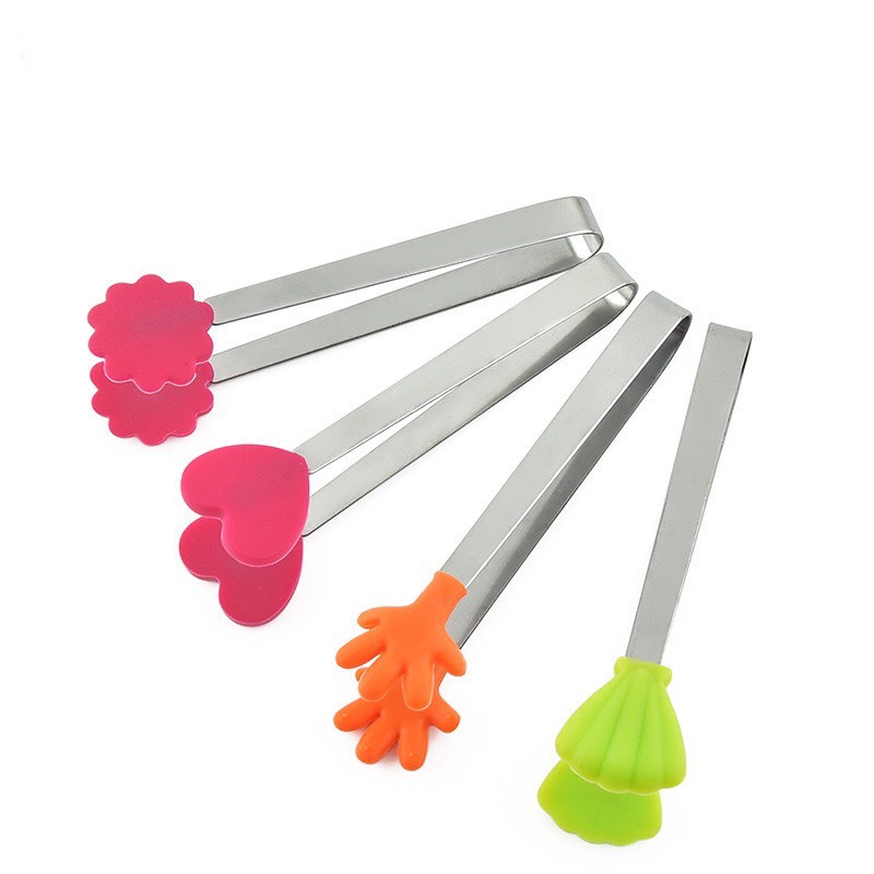 Kẹp Gắp Thức Ăn Silicon Thiết Kế Nhỏ Gọn Dễ Gắp Đồ Ăn Dặm Cho Bé, Tiện Dụng Cho Phòng Bếp