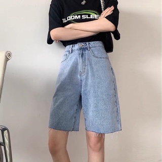 Quần bò ngố tua gấu , quần bò trơn uzallang