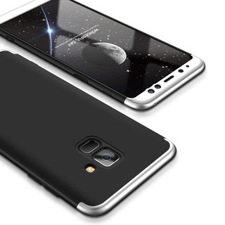 Ốp điện thoại PC cứng 360 độ 3 trong 1 cho Samsung Galaxy A8 Plus 2018