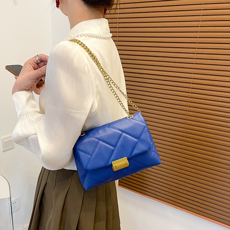 Túi Đeo JASMIN NOIR Chéo Họa Tiết Caro Dây Xích Thời Trang Cho Nữ