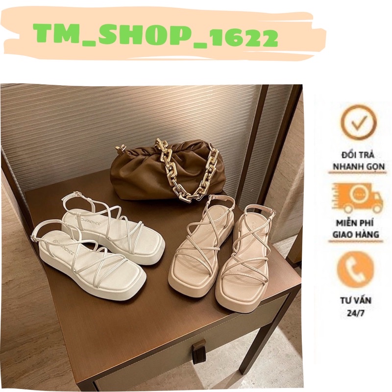Sandal quai dây đế bánh mì phong cách hàn quốc hot 2022