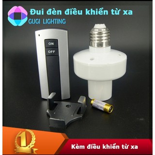 Conbo 02 Đui đèn điều khiển từ xa bằng sóng Rf E27 -Đui đèn màu đen