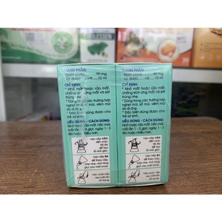 Nước nhỏ mắt mũi Natri clorid 0,9% TRAPHACO (lọ 10ml)