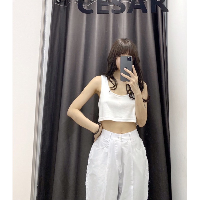 [Mã WAMT10K giảm 10k cho đơn 0k] CESAR BA LỖ GROPTOP TRẮNG | BigBuy360 - bigbuy360.vn