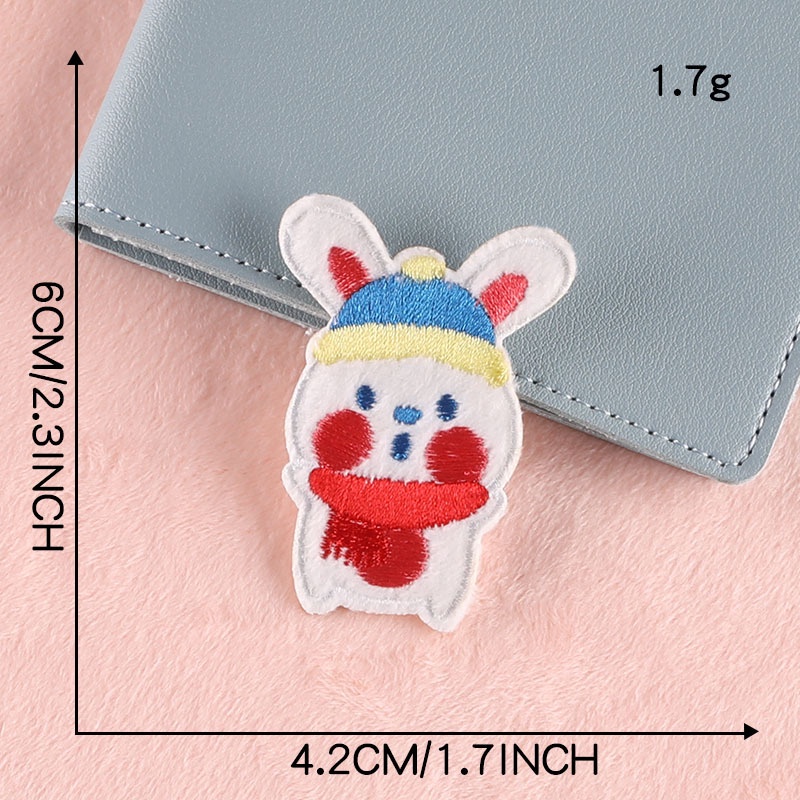 Miếng Dán Vải Thêu Tự Dính Họa Tiết Hoạt Hình Dễ Thương Dùng Trang Trí Túi Xách