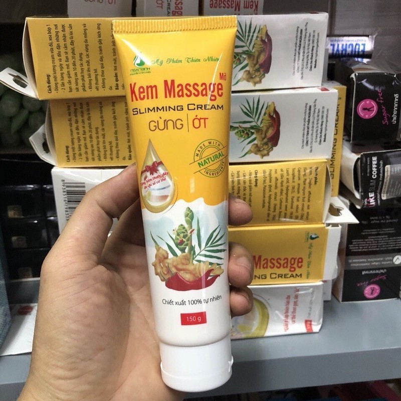 Kem massage tan mỡ Slimming Cream gừng ớt 100 tự nhiên