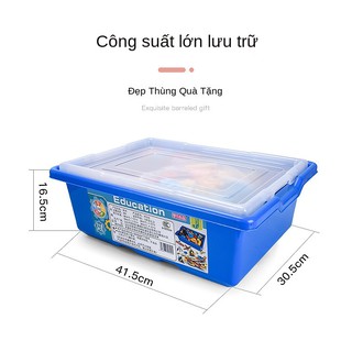 Tập hợpMáy móc thiết bị kết hợp khối xây dựng lắp ráp đồ chơi hạt lớn tổ chức giáo dục sớm trường học
