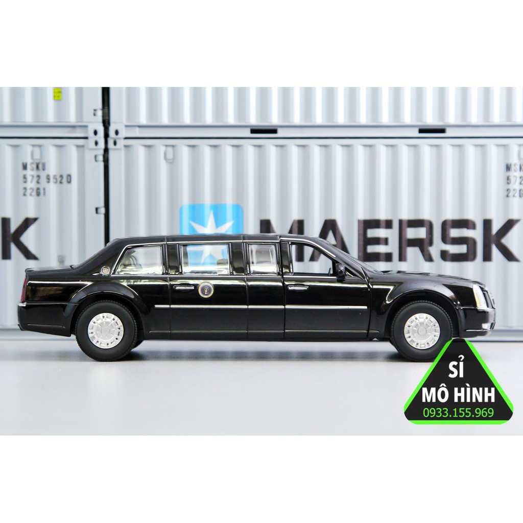 [ Sỉ Mô Hình ] Mô hình xe Limo Cadillac One Tổng thống Mỹ 1:32