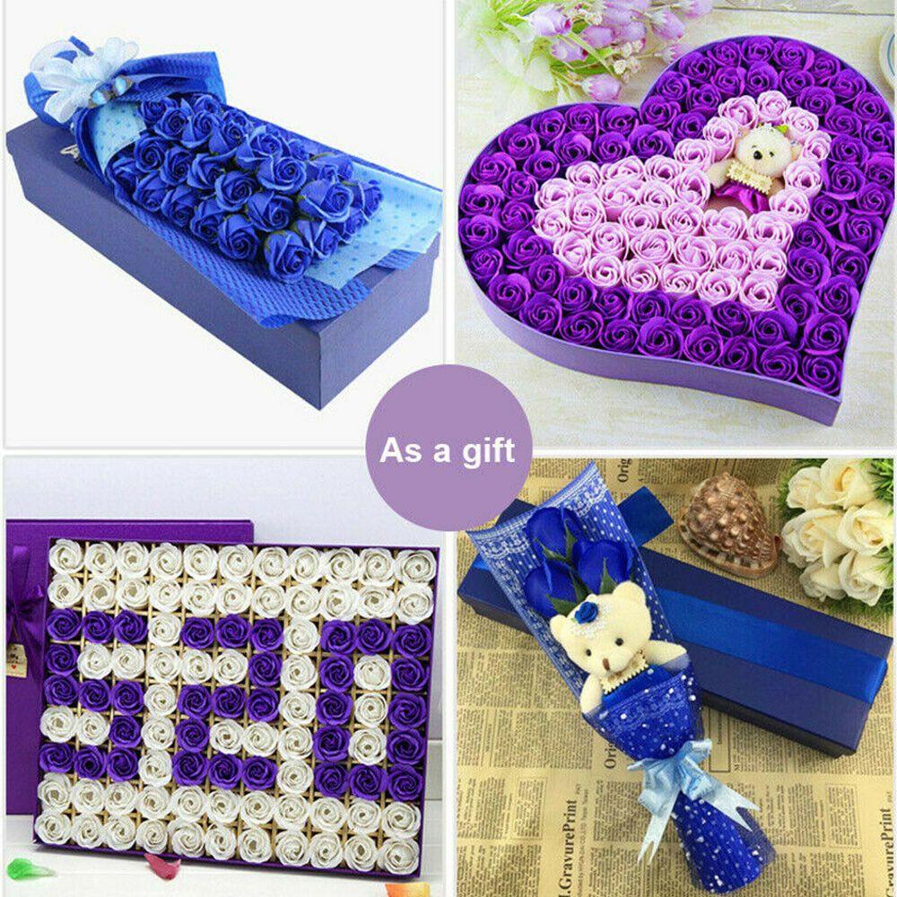 KUNHEV Hộp 81 Xà Phòng Hoa Hồng Có Hương Thơm Trang Trí Nhà Ở / Tiệc Giáng Sinh / Valentine