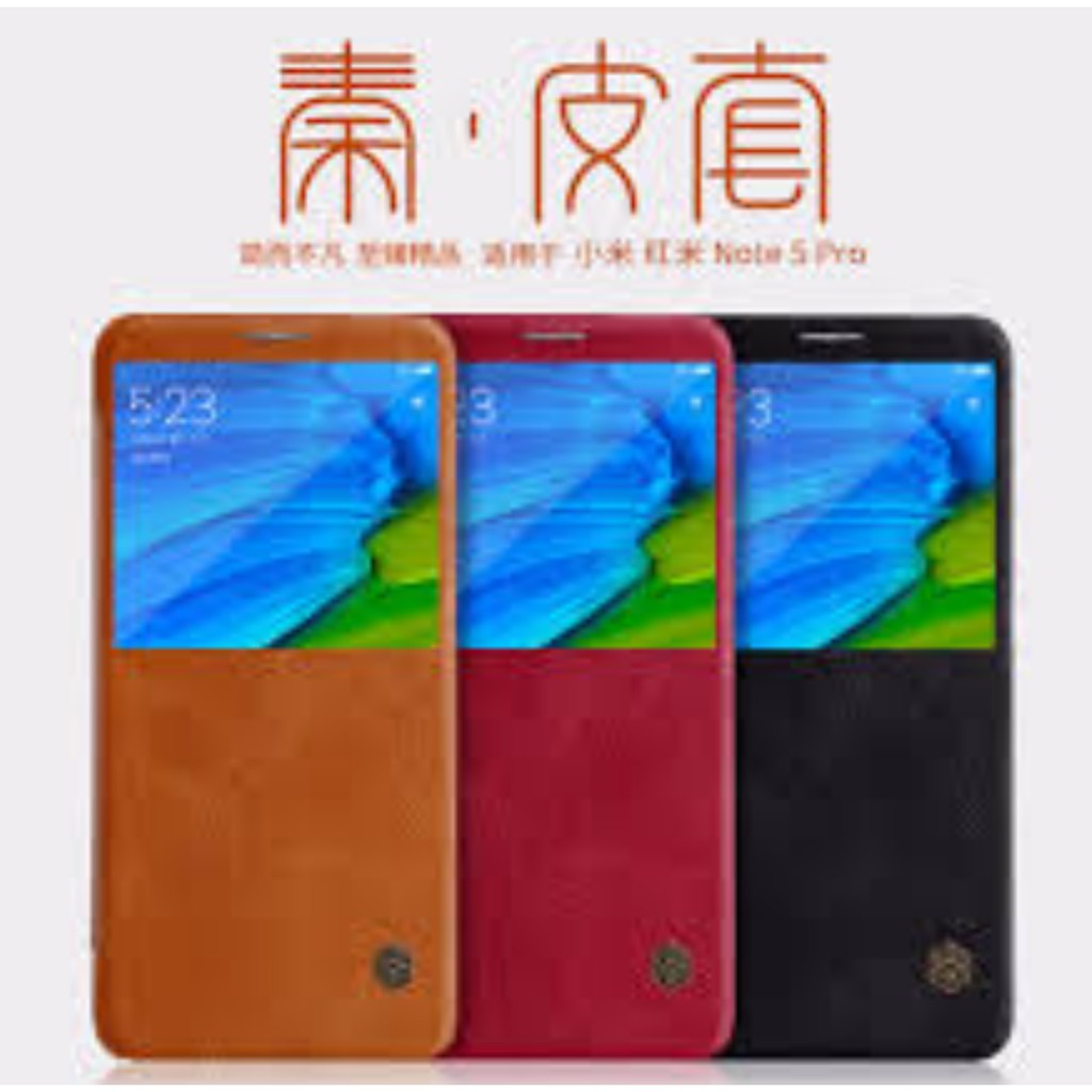 Bao Da Nillkin Nắp Lật Thời Trang Cho Xiaomi Note 5 Pro