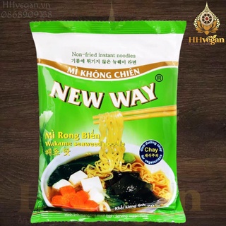Mì không chiên vị rong biển New Way - 1 gói 70g - Mì gói chay ăn liền