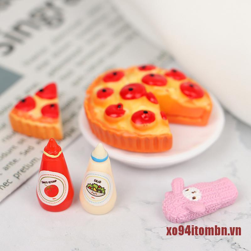 Đĩa Đựng Bánh Pizza / Trái Cây Tỉ Lệ 1: 12 Cho Nhà Búp Bê