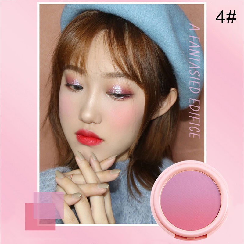 1 Pcs Ombre Face Blush Natural Makeup Blusher Powder Cheek Face 3D Contour Brighten Blush