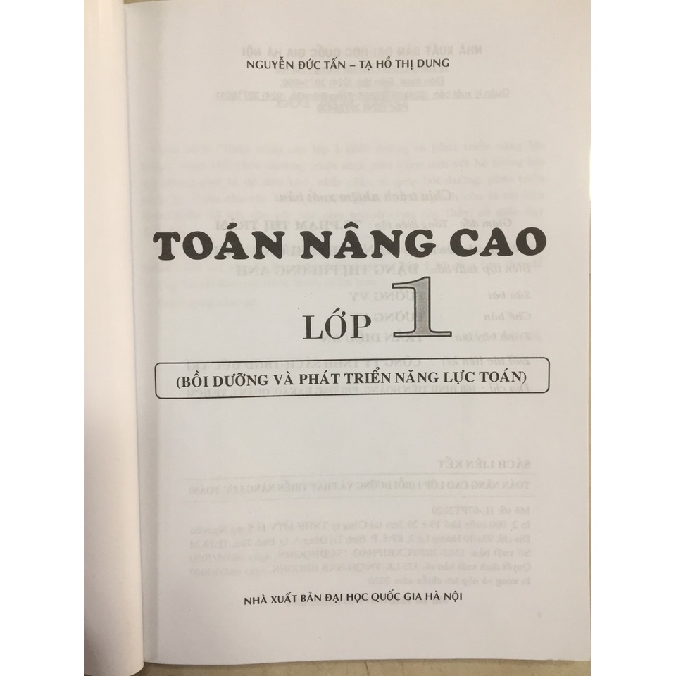 Sách - Toán nâng cao lớp 1 - Bồi dưỡng và phát triển năng lực Toán