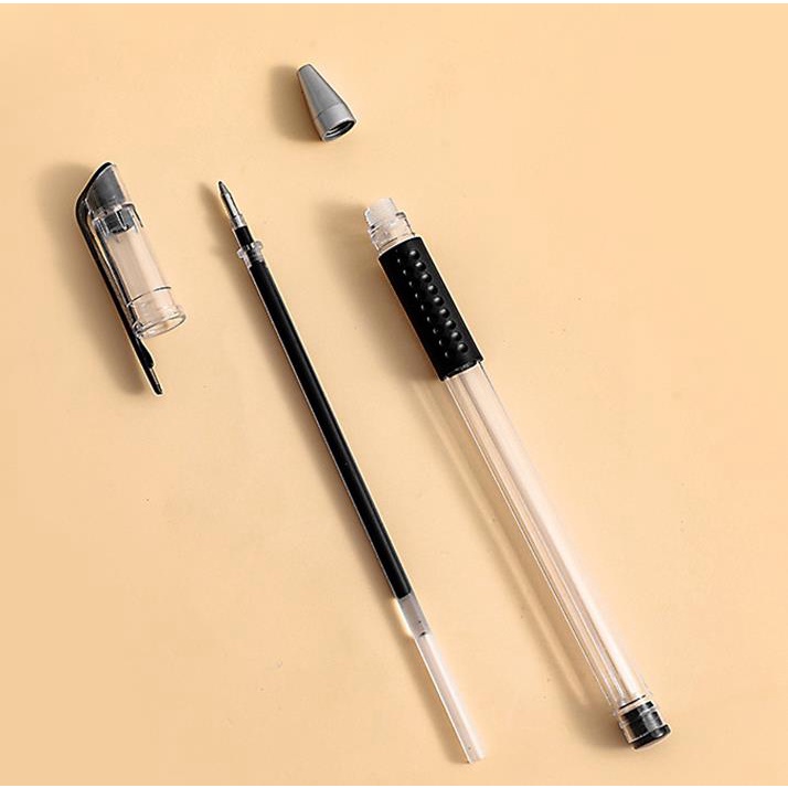 Bút Bi Mực Gel Ngòi 0.5mm Mực Đen Đỏ/Xanh Dương