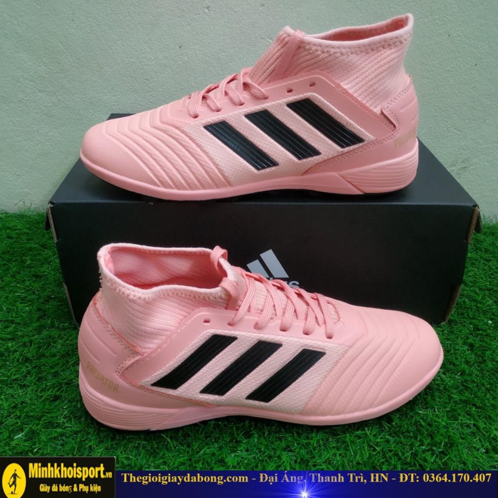 Tết ĐẠI TIỆC 12-12 [Hót] Giày Đá Bóng TQ Adidas Predator 19.3 TF Màu Hồng Cổ Cao Sút Mạnh new ☑ ! 🌺 * . ' <