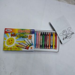 Bút sáp màu win crayon 12 màu - cr07
