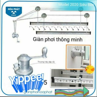 Bộ giàn phơi thông minh Hòa Phát star( thanh 2m)