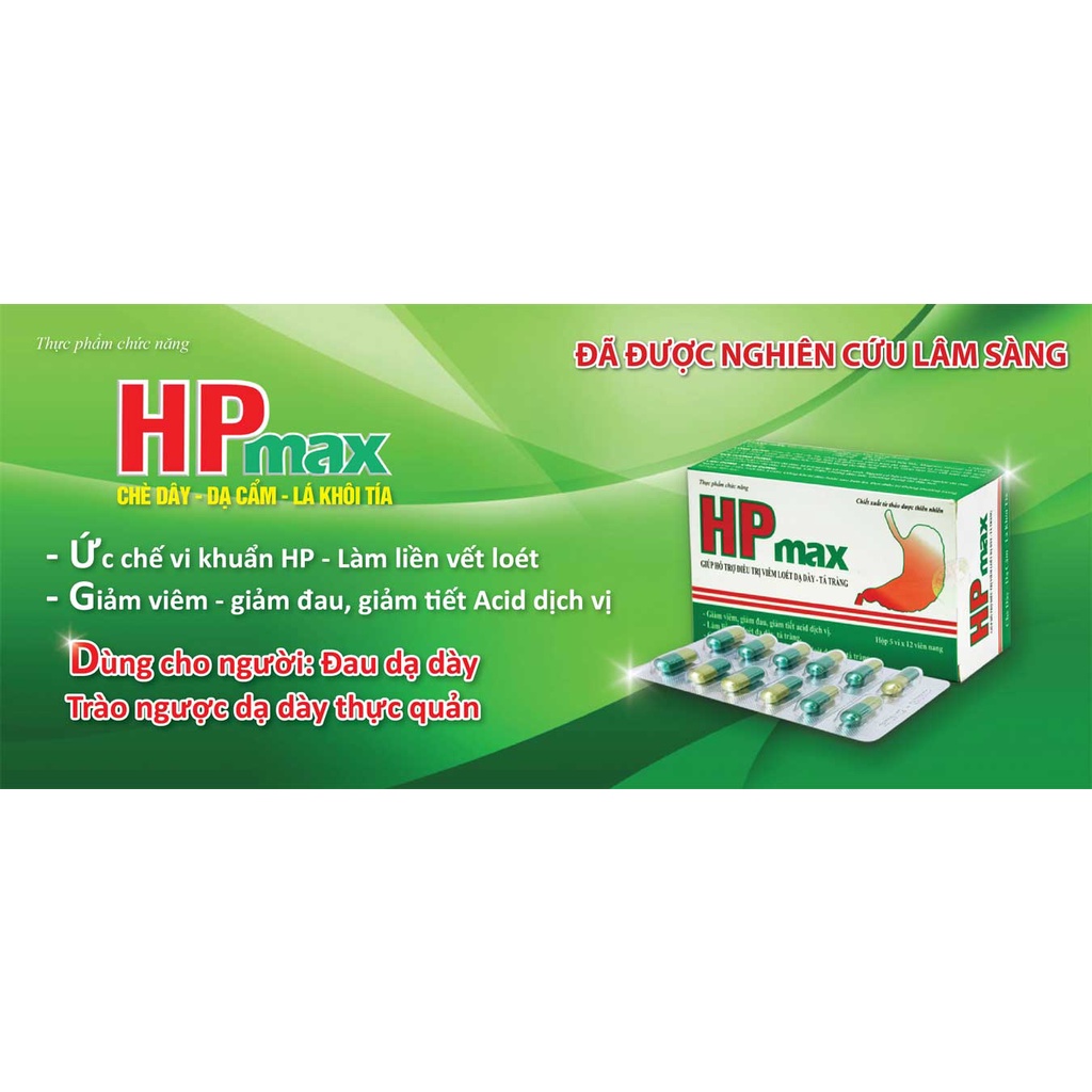 HPmax – Giải pháp cho người đau dạ dày mãn tính có vi khuẩn HP