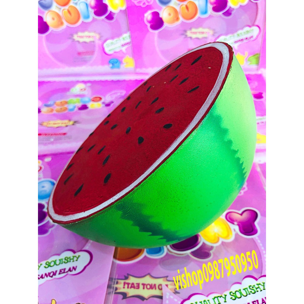 Squishy nửa quả hoa quả khổng lồ dưa hấu xoài dâu cam mềm mịn đàn hồi giải tỏa căng thẳng