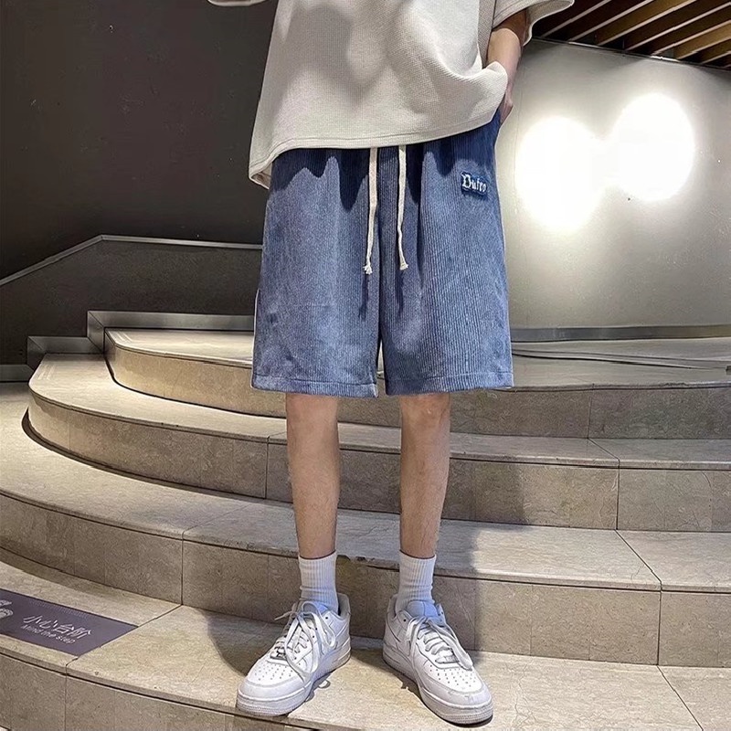 Quần Short Thể Thao Dáng Rộng Cài Nút Bên Hông Thoải Mái Thời Trang Nhật Bản Cho Nam Size M-3XL